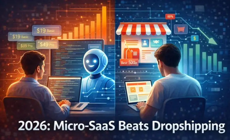 The 2026 Side Hustle Shift: Why “Micro-SaaS” is Replacing Standard Dropshipping