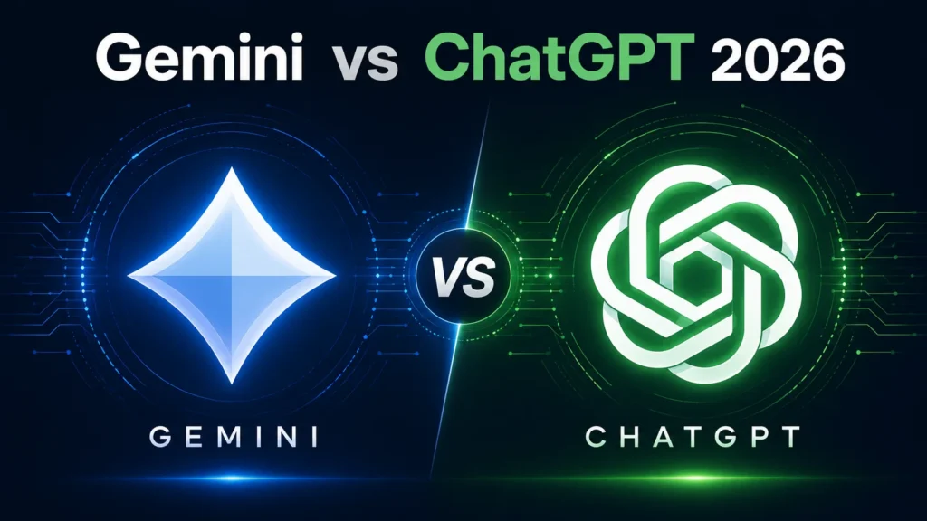 Gemini vs ChatGPT 2026 — we compare writing, research, Google integration, image generation, and pricing to find the better AI for you.